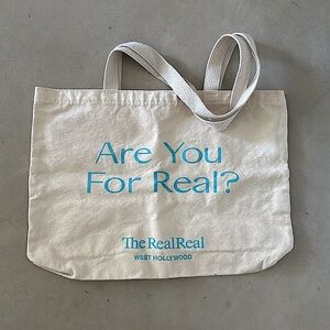 The RealReal West Hollywood “Are You For Real?” Tote Bag